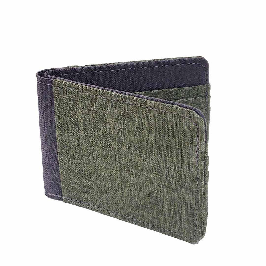 Bifold Wallets - Gray Canvas Fabric (Assorted Colors) Vegan by Hold Supply Company