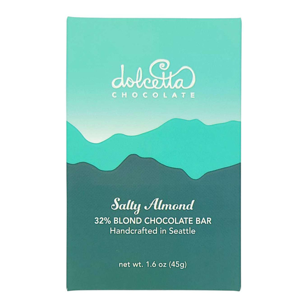 Bar - Salty Almond (32% Blond Chocolate) by Dolcetta Artisan Sweets