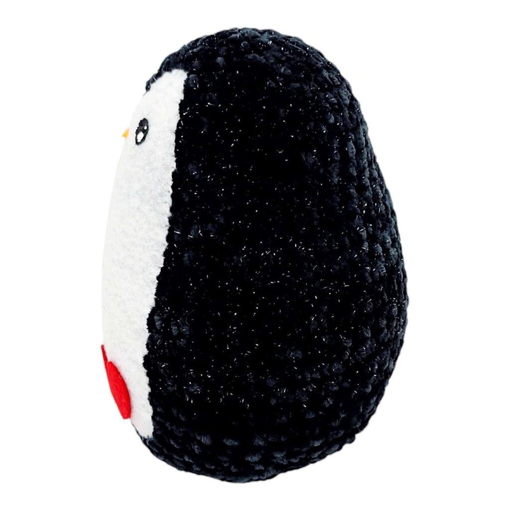 Plush Toy - Extra Large Penguin (Black Sparkle with Red Heart) by Moyo Workshop