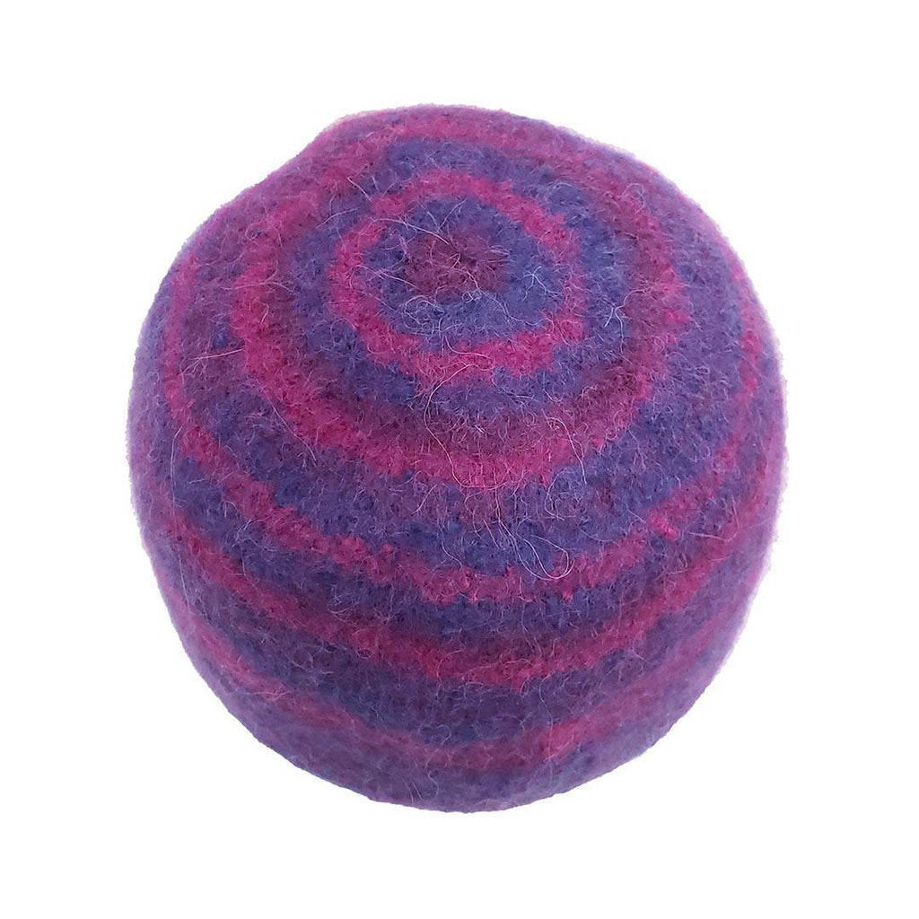 Hat - Felted Wool Cap in Blue and Red Stripe (Assorted Sizes) by Snooter-doots