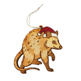 Ornament - 3.25in - Santa Opossum by The Handmade Showroom, image 3 of 3