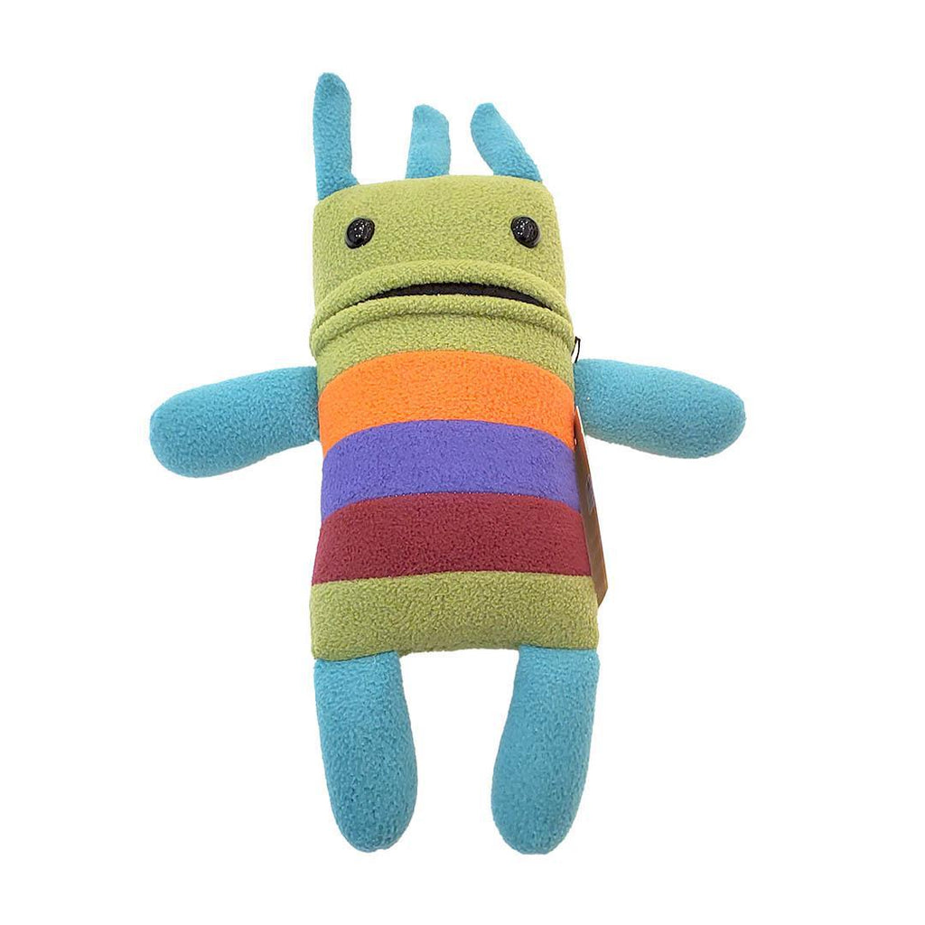 Plush - Mini Creature (Green Turquoise Multi Stripes) by Mr. Sogs