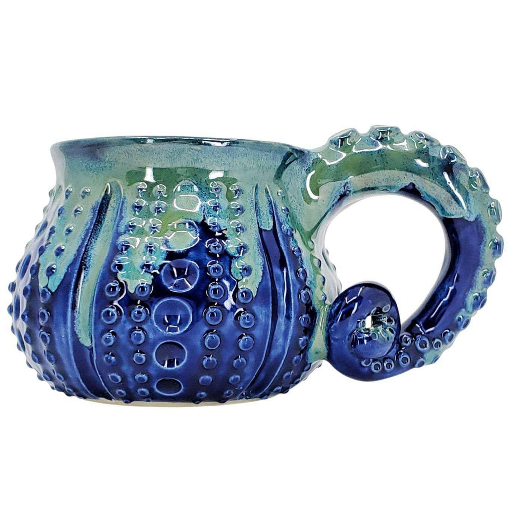Mug - Octopus (Cobalt and Turquoise) by Beach Baby Ceramics
