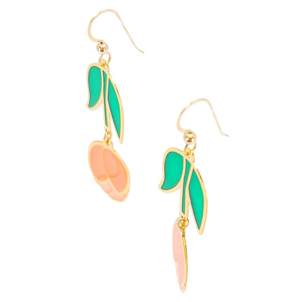 Earrings - Layered Tulip Dangles by Hemleva