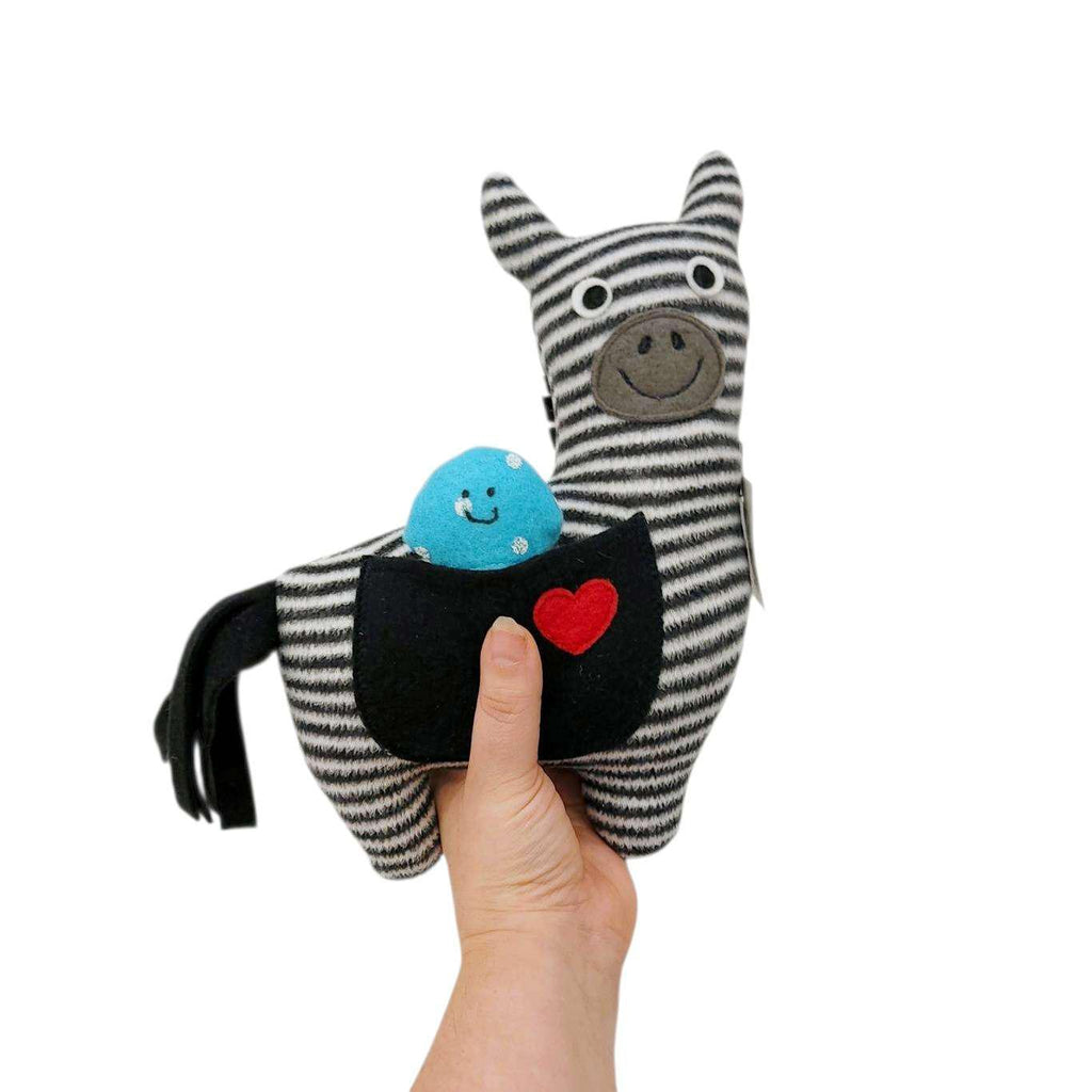 Plush - Happy Zebra (Ice Cream) by The Happy Groundhog Studio