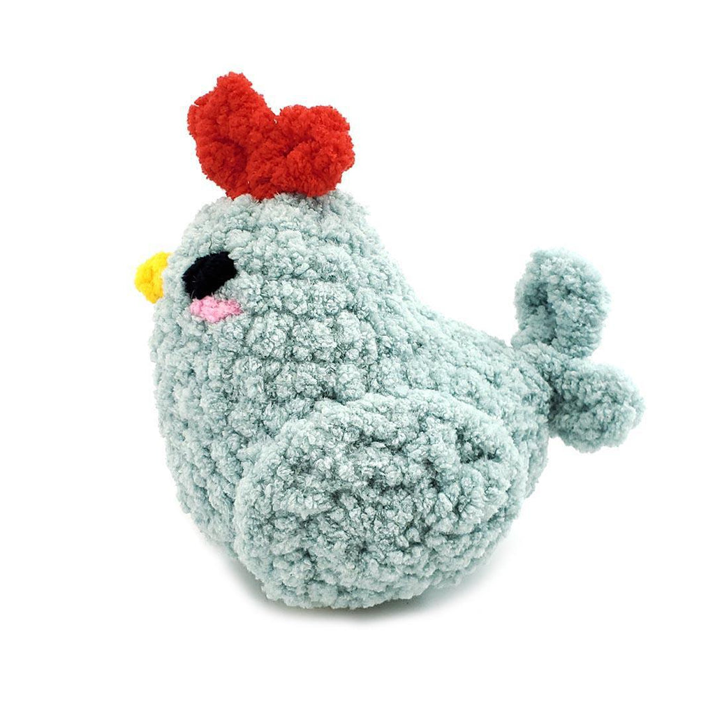 Plush Toy - Lil’ Hen (Blue) by Crittercrafts