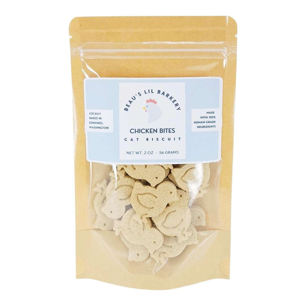 Pet Treat - Chicken Bites Cat or Dog Biscuits (2 oz) by Beau's Lil Barkery