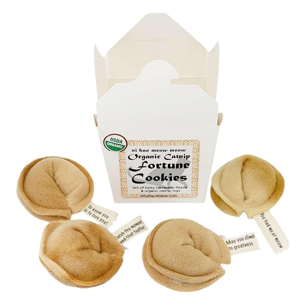 Cat Toy - Fortune Cookies (Set of 4) by Miso Handmade