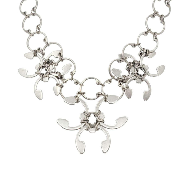 Necklace - Garland (Stainless Steel and Titanium) by Wraptillion