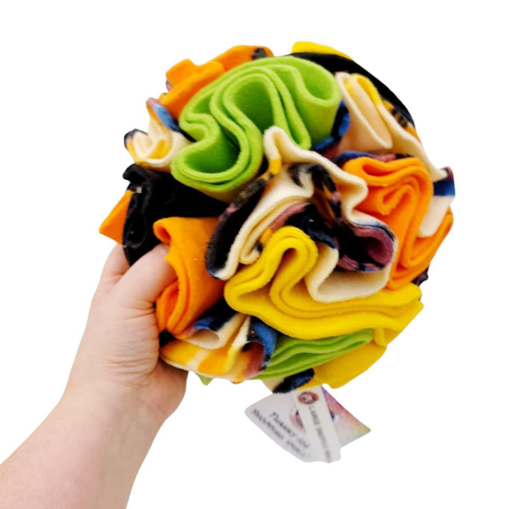 Pet Toy - 10 in - Large Snuffle Ball (Asst Color Combos) by Superb Snuffles