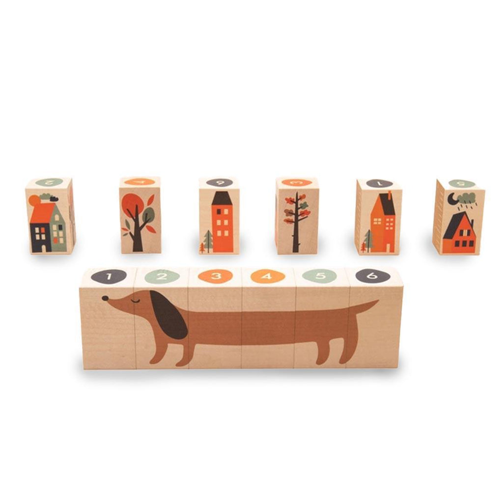 Blocks - Neighborhood Environments (Set of 6) by Uncle Goose