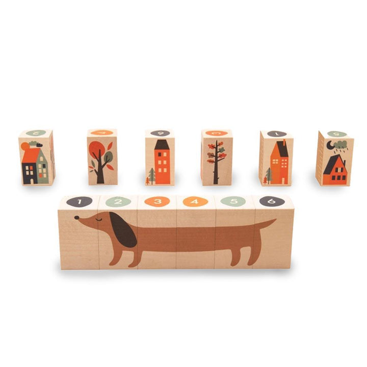 Blocks - Neighborhood Environments (Set of 6) by Uncle Goose