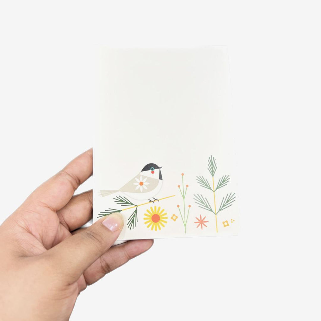 Notepad - 4x6 Chickadee by Amber Leaders Designs
