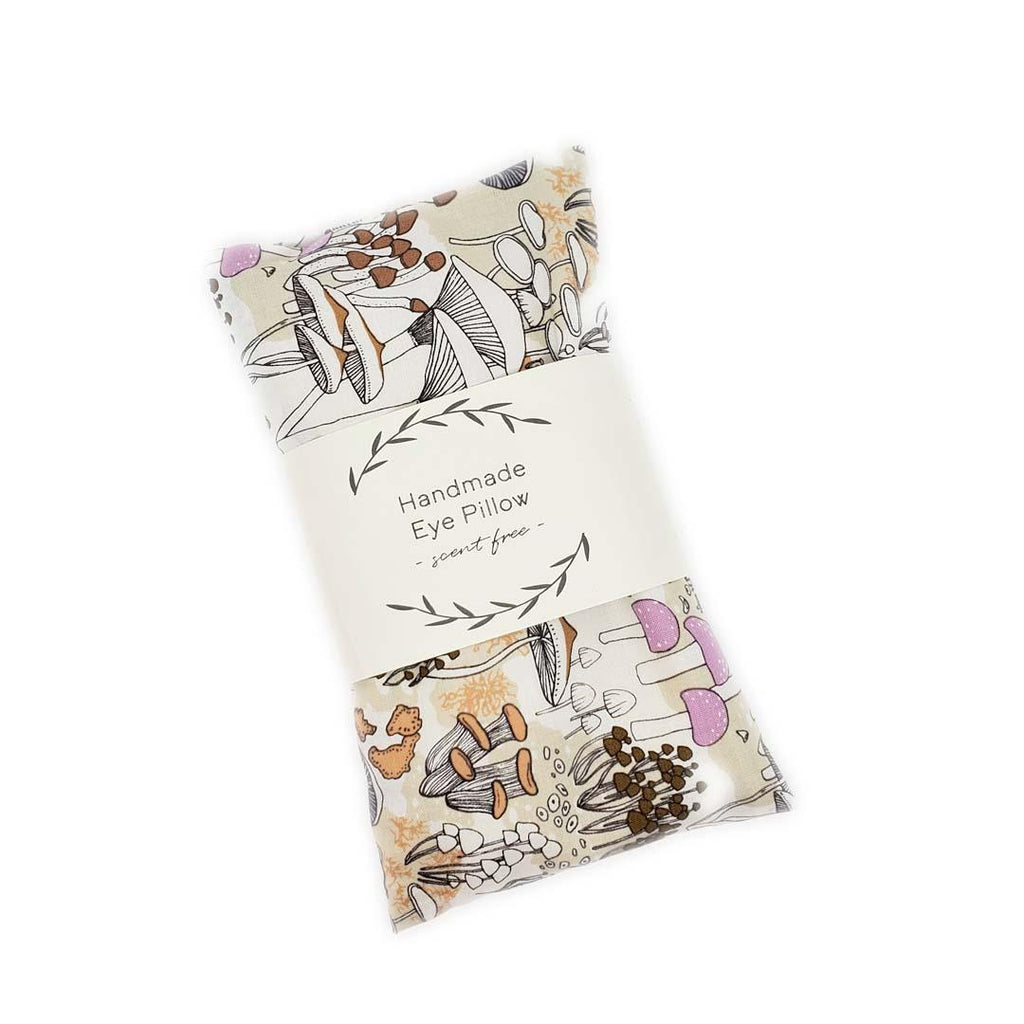 Eye Pillow - Mushroom (Lavender or Scent Free) by Two Birds Eco Shop