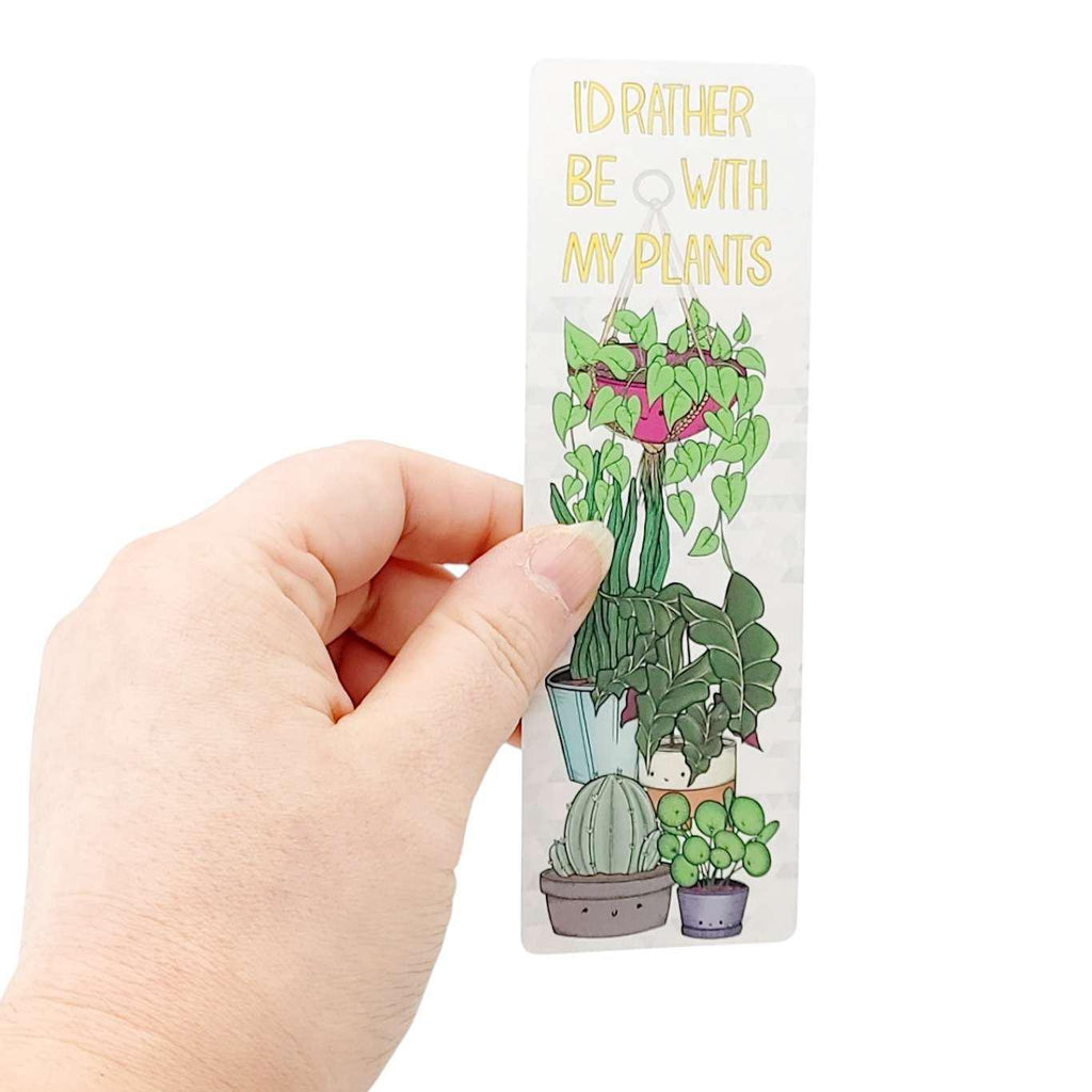 Bookmark - I'd Rather Be With My Plants by World of Whimm