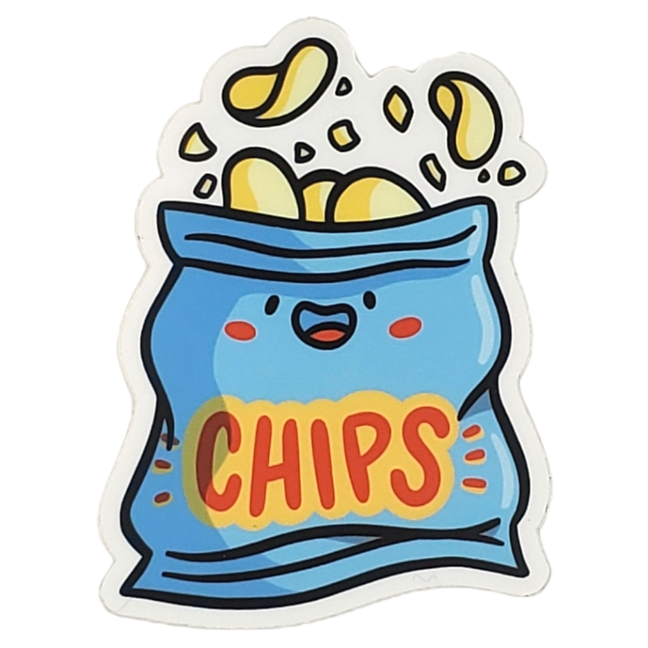 Stickers - Large Vinyl (Food: Snacks and Ingredients) by Emily McGaughey