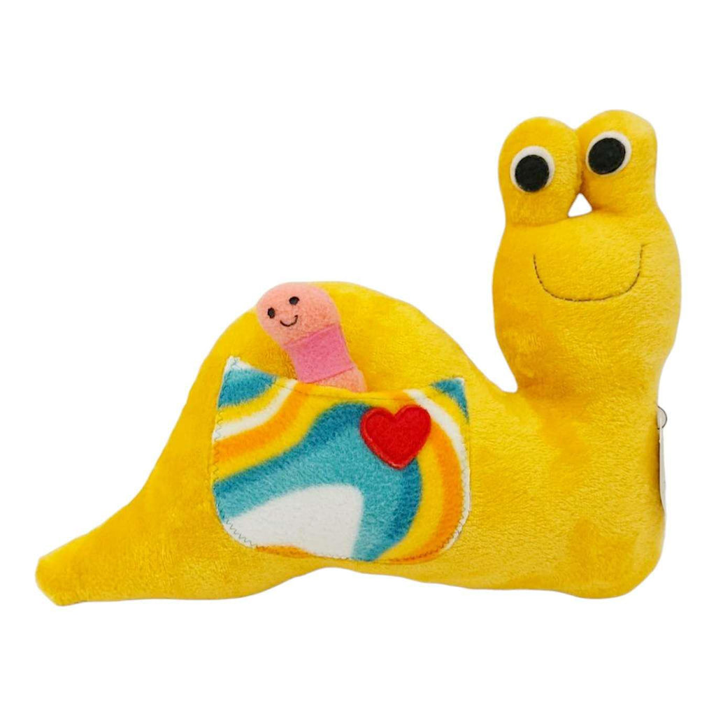 Plush - Happy Banana Slug (Earthworm) by The Happy Groundhog Studio