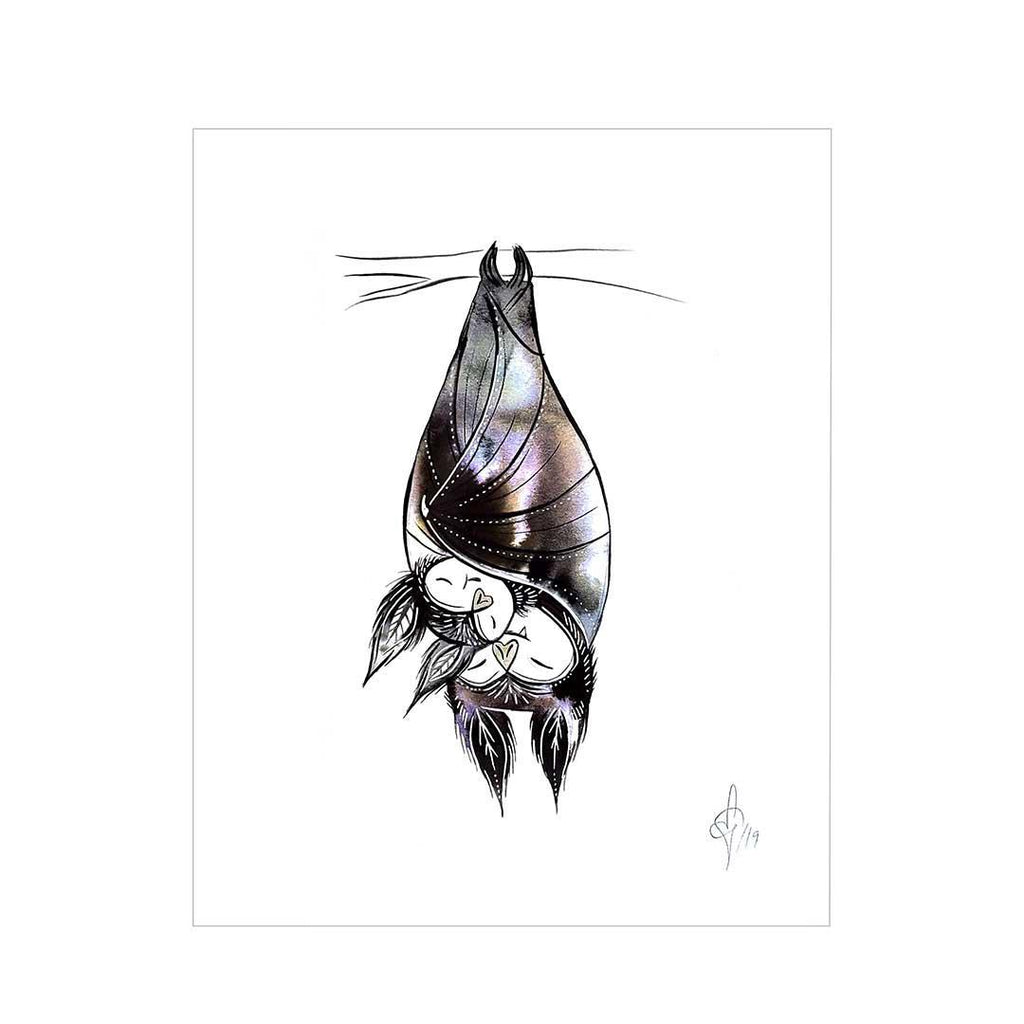 Art Print - 8.5x11 - Little Bat Odd Fauna