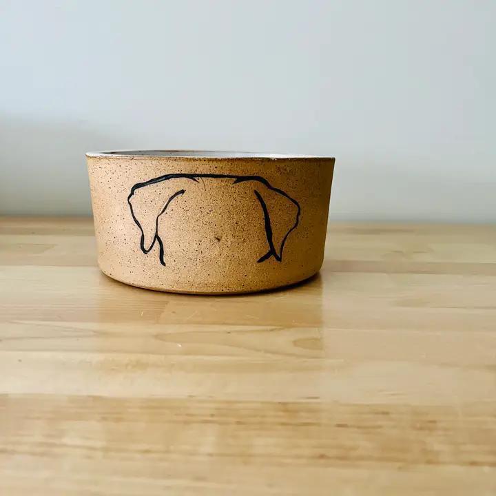 Pet Bowl - Mod Dog (Ceramic) by Hands On Ceramics