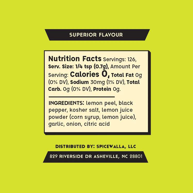 Single Tin - Lemon Pepper Seasoning 3.6 oz by Spicewalla