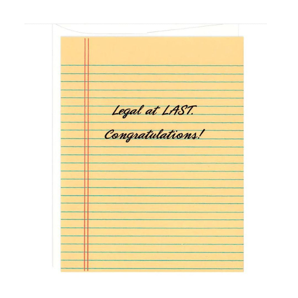 Card - Congratulations - Legal At Last by Orange Twist