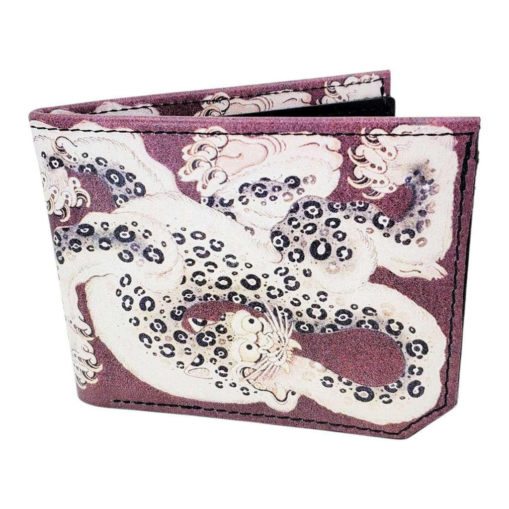 Leather Wallet - Tiger Tail (Plum) by Backerton