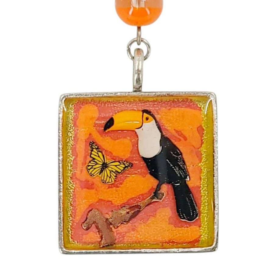 Necklace - Toucan (Orange) by XV Studios