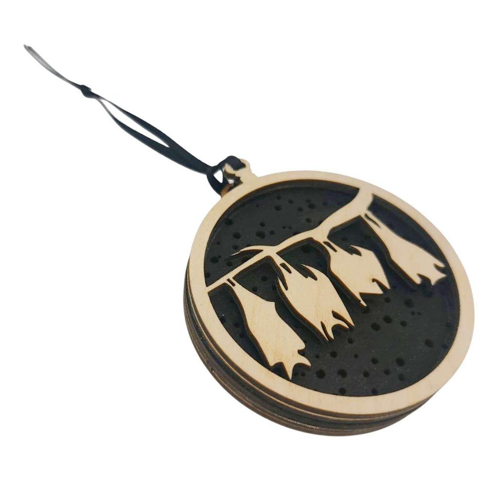 Ornament - Light Up Wood (Bats) by Squirrel Tacos Papercuts