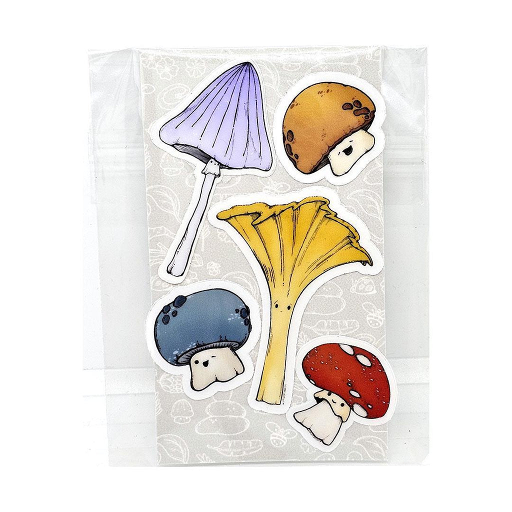 Tiny Stickers - Set of 5 - Mushroom Friends (Assorted) by World of Whimm