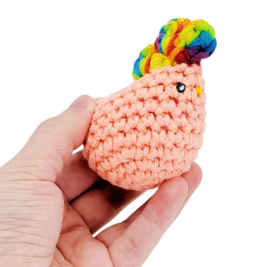 Plush Toy - Pocket Chicken (Salmon Pink - Assorted) by Moyo Workshop