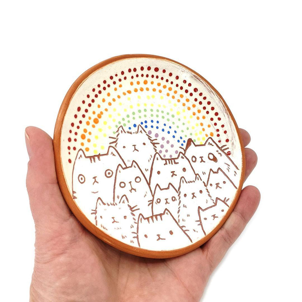 Trinket Dish - 3 in - Critter Town Rainbow (Assorted A - G) by Dwadlings