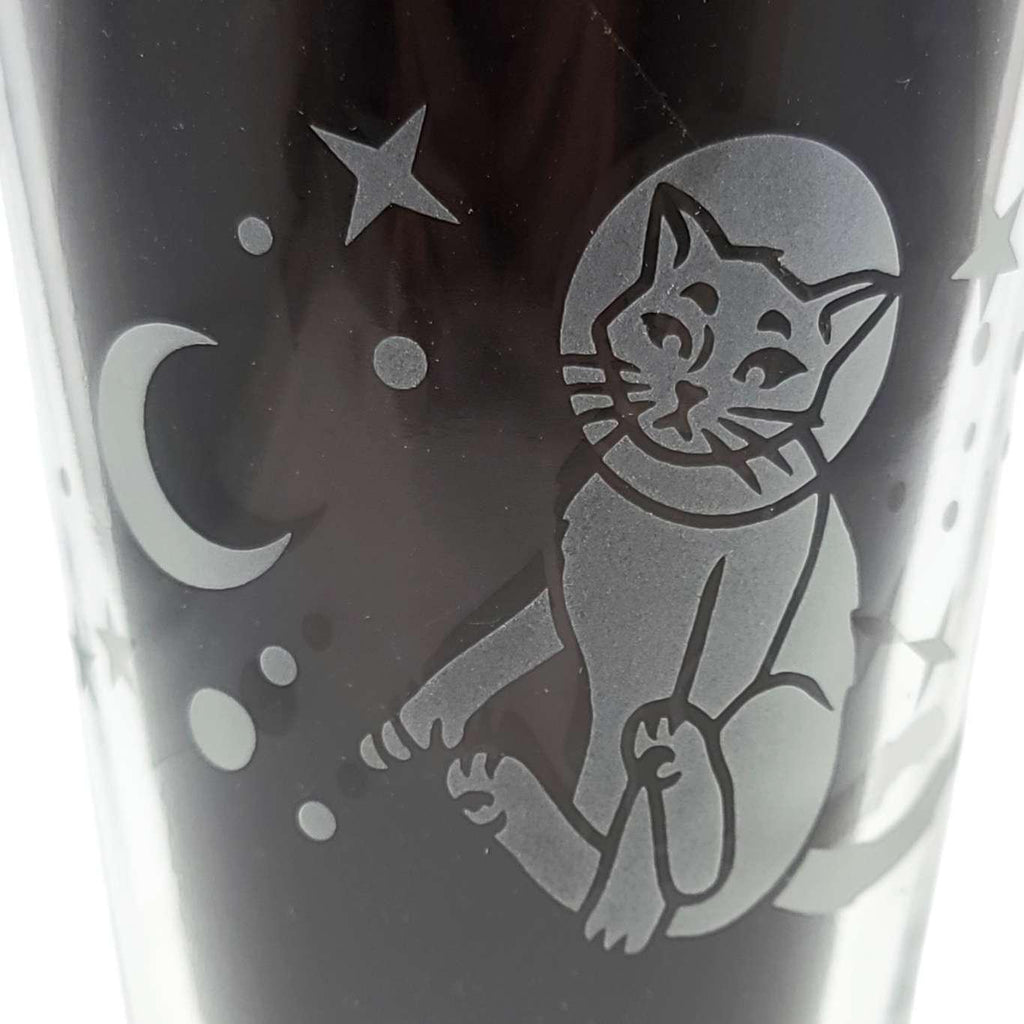 Pint Glass - Astronaut Space Cats by Bread and Badger