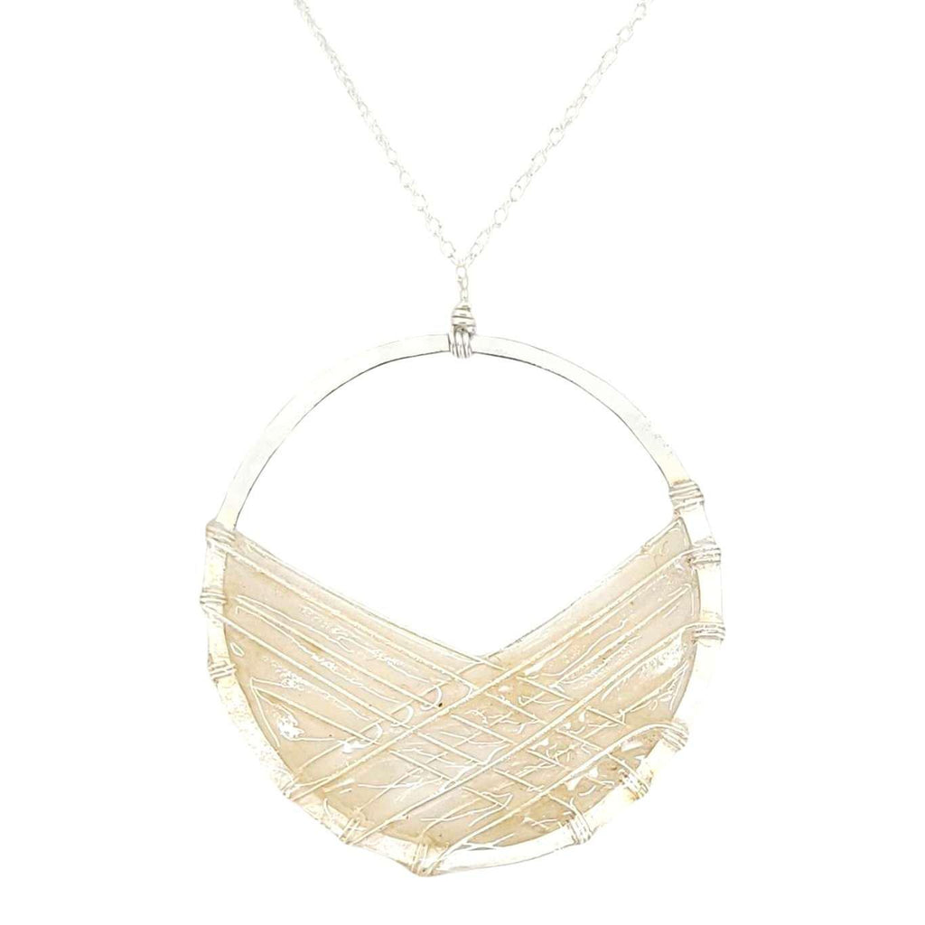 Necklace - Silver Bird's Nest (Ivory) by Verso