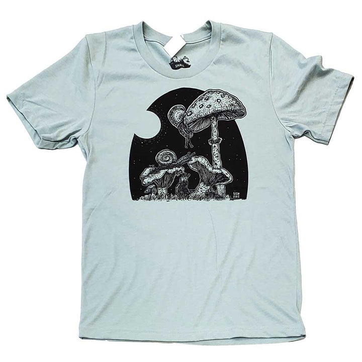 Adult Crew Neck - Full Moon Buffet Dusty Blue Tee (S - 2X) by Slow Loris