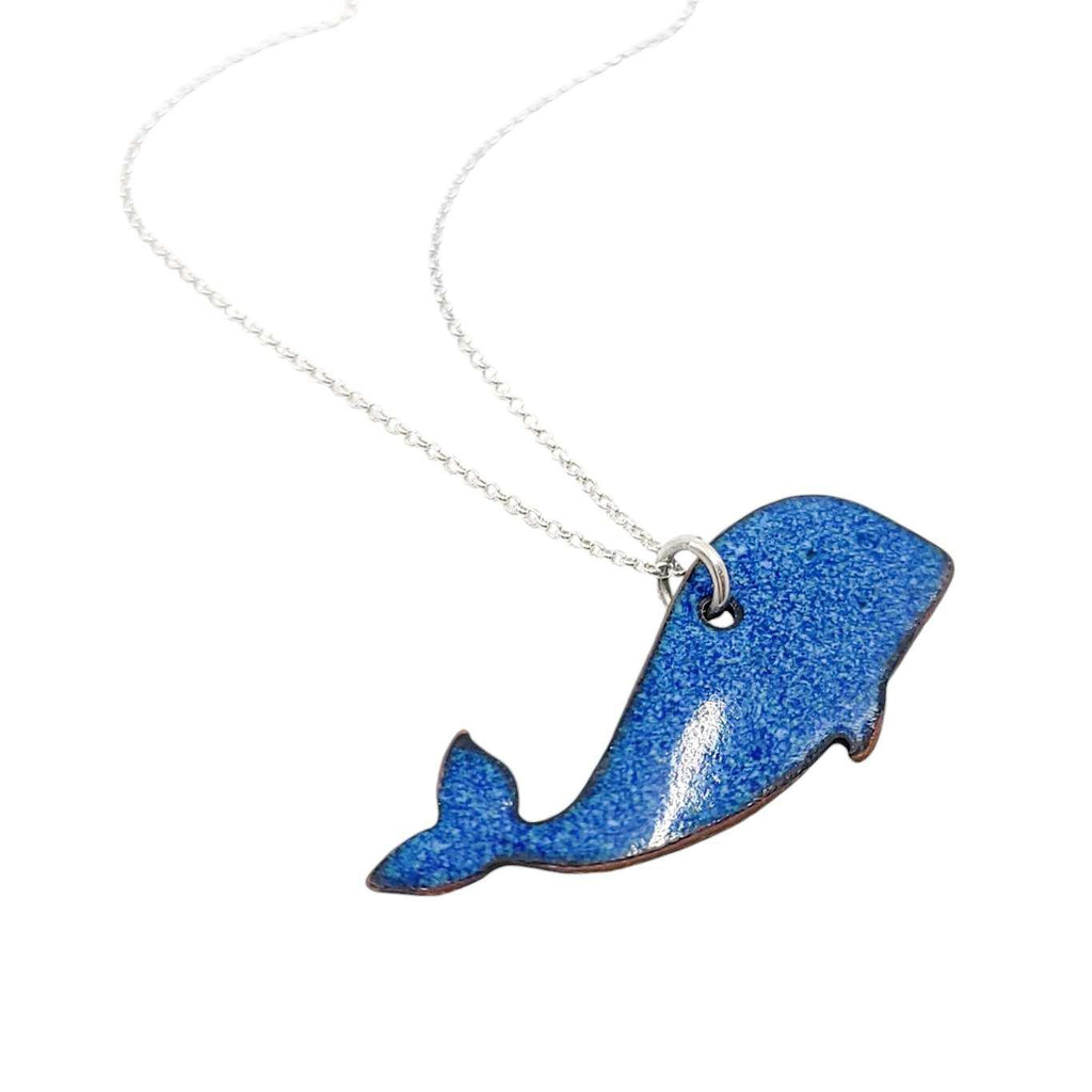 Necklace - Whale (Light Blue with Spots) by Magpie Mouse Studios