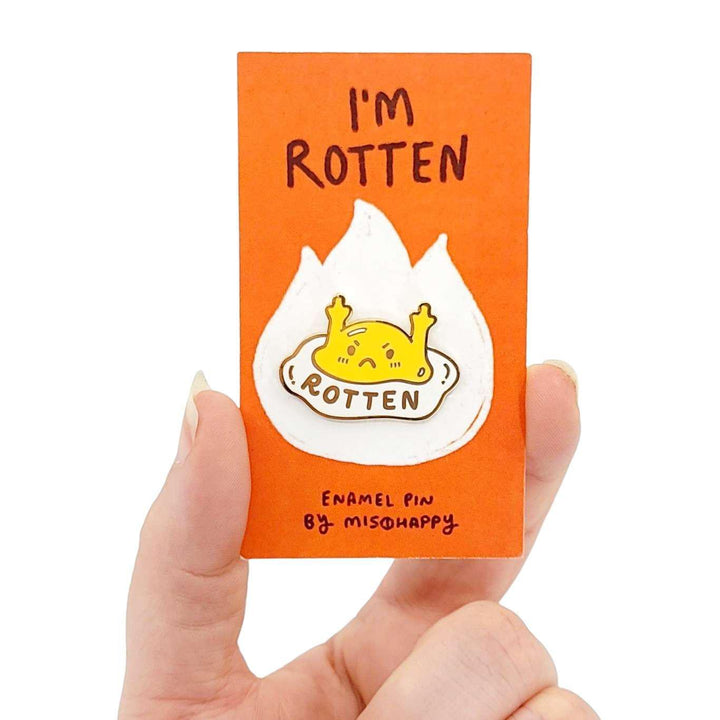 Enamel Pin - Very Rotten Egg (R-Rated) by Mis0 Happy