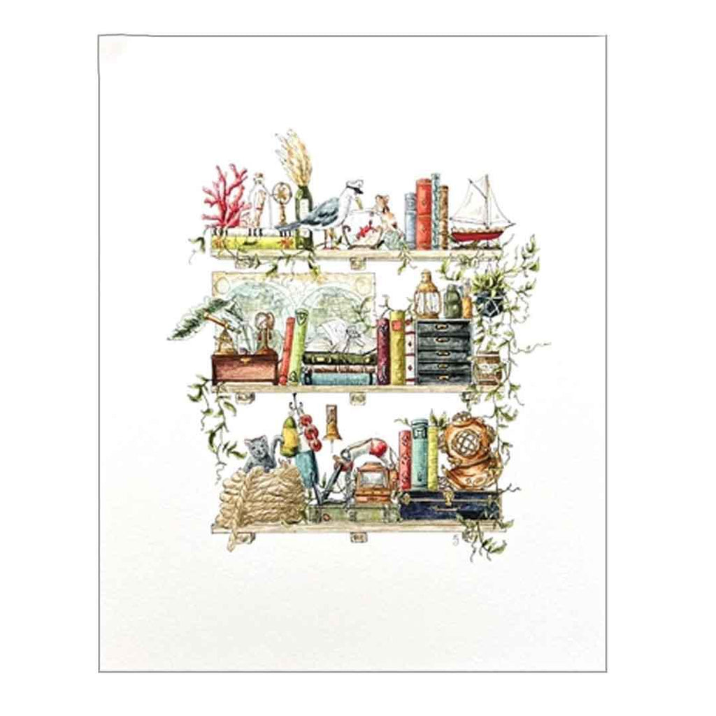 Art Print - 8x10 - The Sailor's Shelves by Lizzy Gass