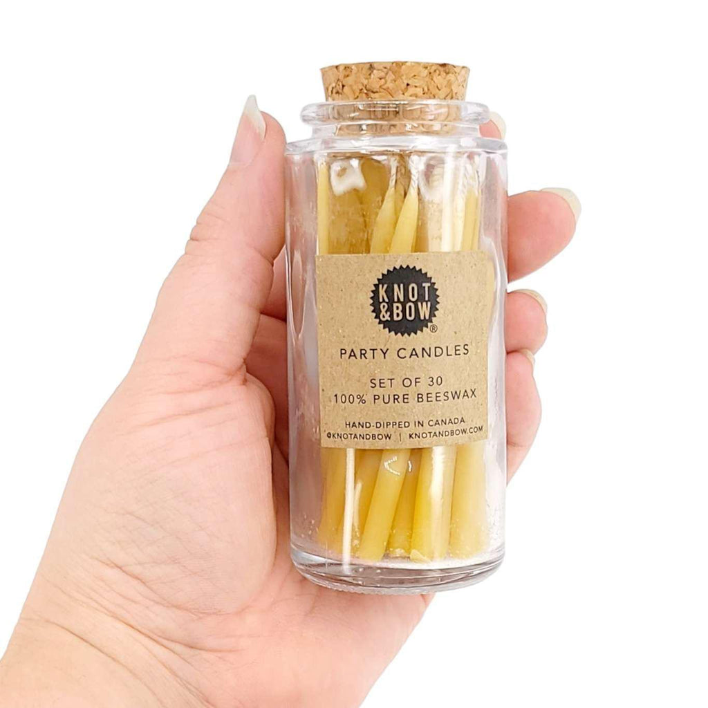 Candles - Beeswax Birthday Candles (Natural) by Knot & Bow