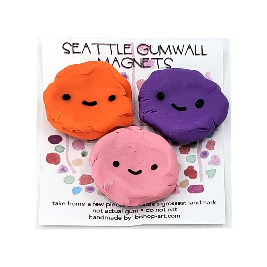 Magnet Set - Seattle Gum Wall (Assorted Colors) by Bishopart