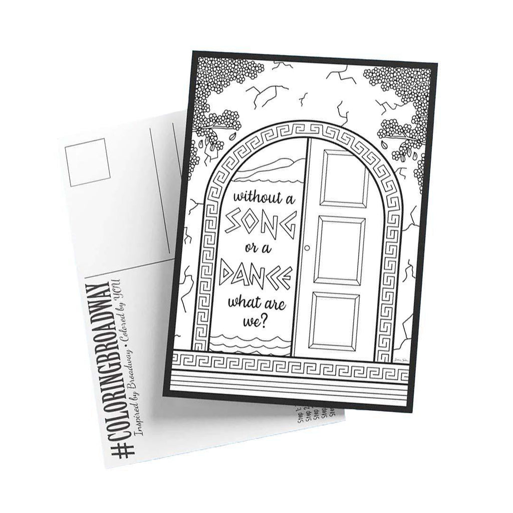 Coloring - Dancing Queen (Pages or Postcards) by Coloring Broadway