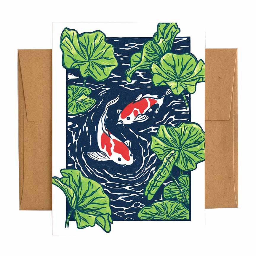 Card - All Occasion - Koi Pond by Lauren Nishizaki Designs, image 1 of 2