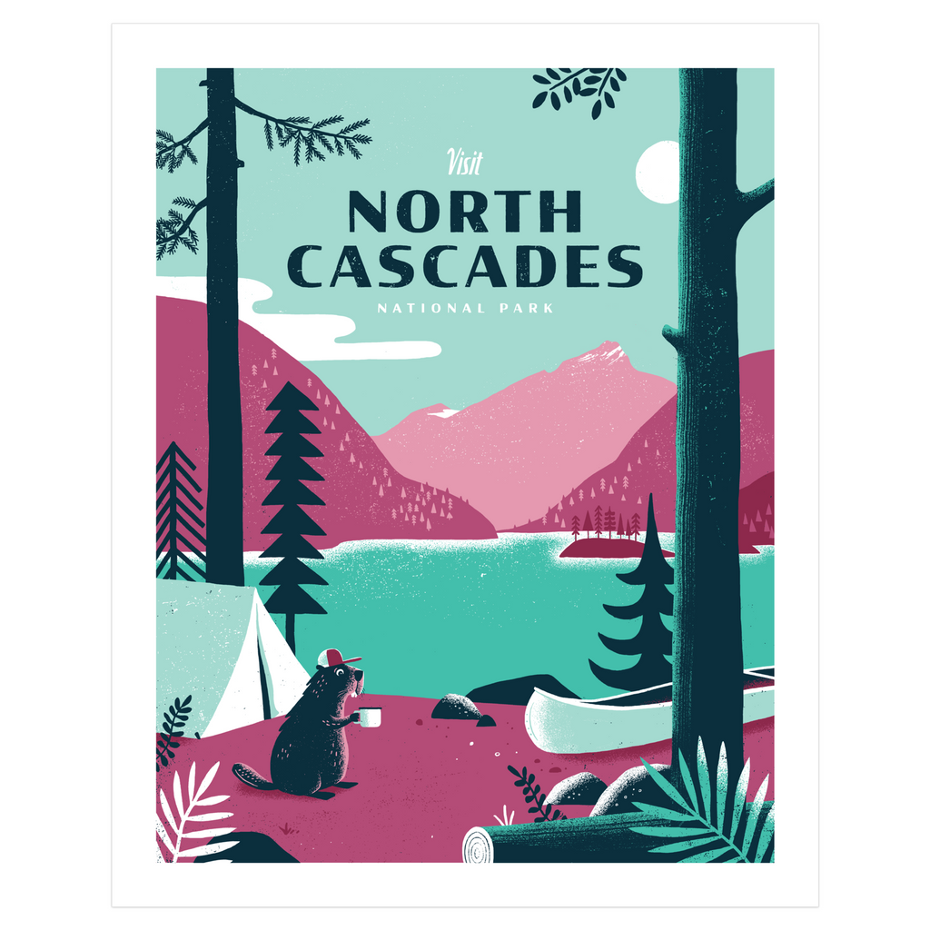 Art Print - 16x20 - North Cascades National Park Limited Edition Poster by Factory 43