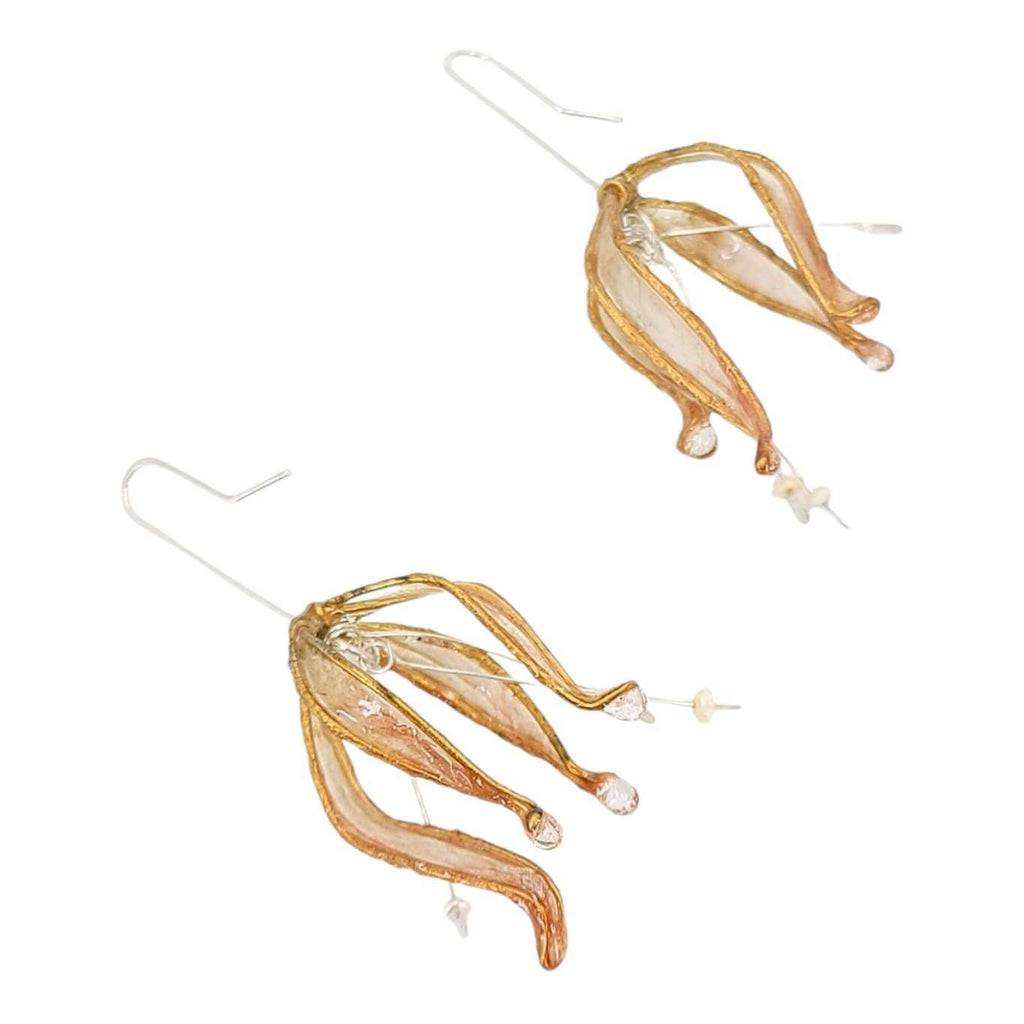 Earrings - Large Silver Lily (Assorted Colors) by Verso