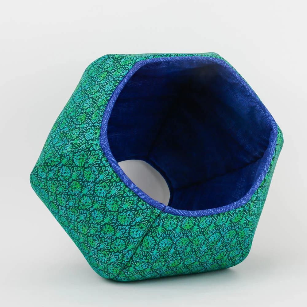 Regular The Cat Ball - Green Blue Foulard (Green with Blue Lining) by The Cat Ball