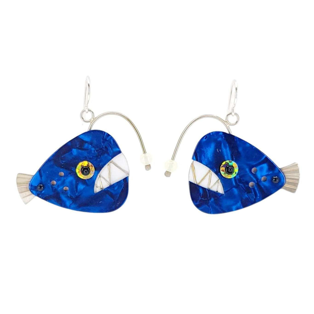 Earrings - Angler Fish by Chickenscratch