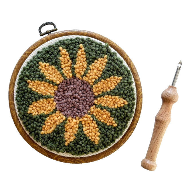 DIY Kit - Sunflower Punch Needle Kit by The Urban Acres