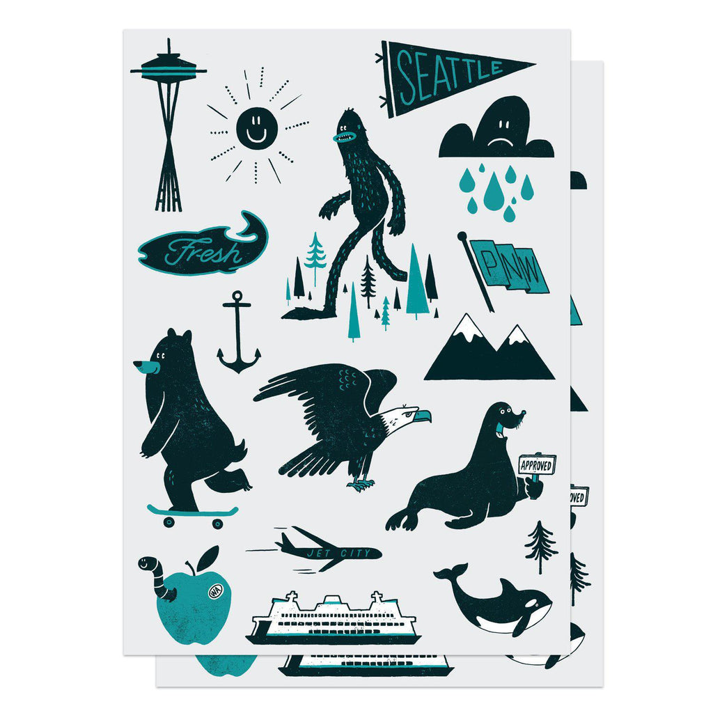 Temporary Tattoos - Pacific Northwest Set by Factory 43