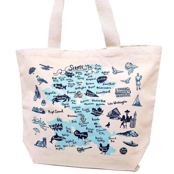 Tote - Seattle Natural Canvas by Oliotto