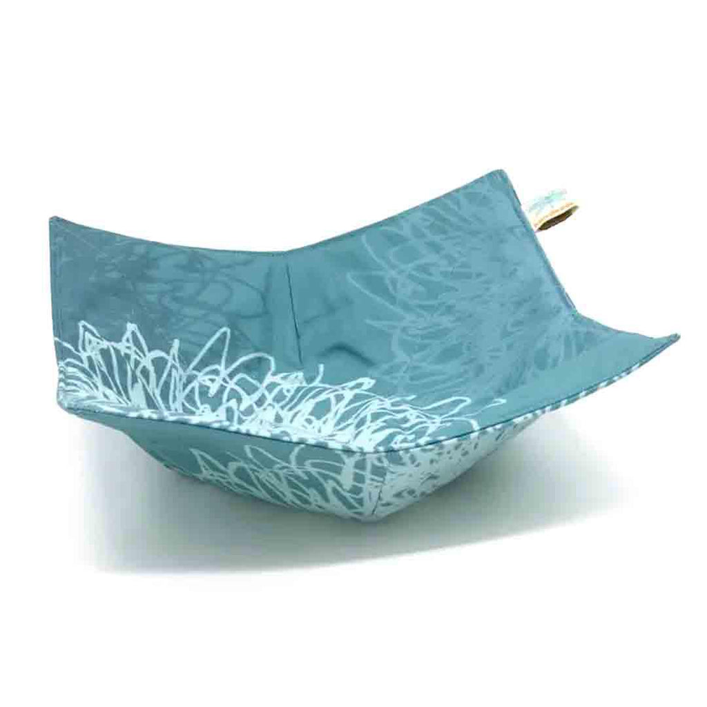 Bowl Holder- Blossom Teal Microwave Bowl Holder by Shawn Sargent Designs
