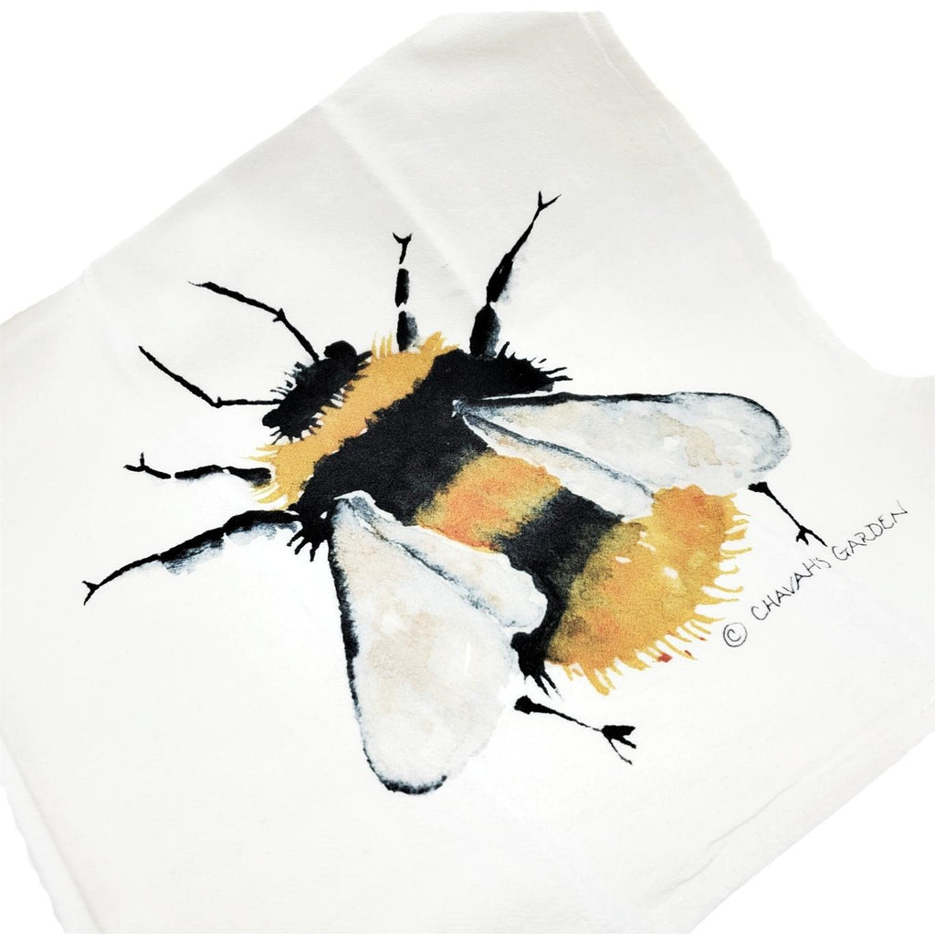 Tea Towel - Bumblebee by Chavah's Garden